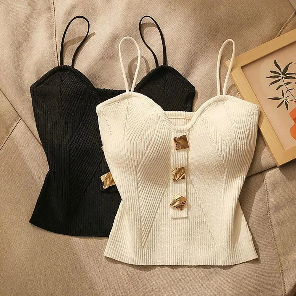 Women Vest V-neck (Crop-Top)