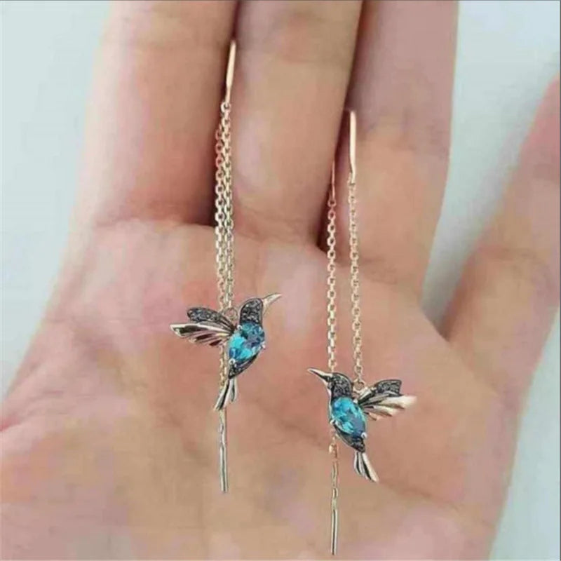 Little Bird Drop Long Hanging Earrings for Women