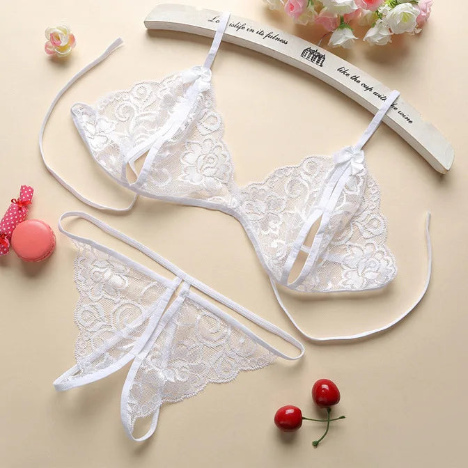 Lace-up Lingerie Set