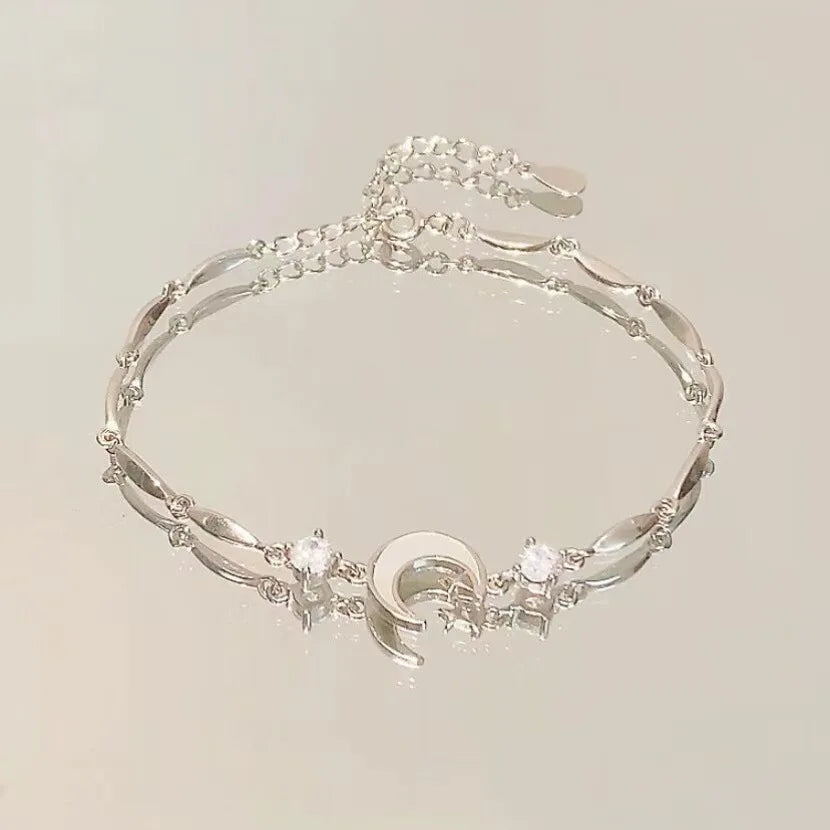 Silver Color Zircon Bracelet For Women