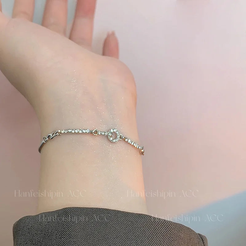 Silver Colour Snake Bracelet For Women