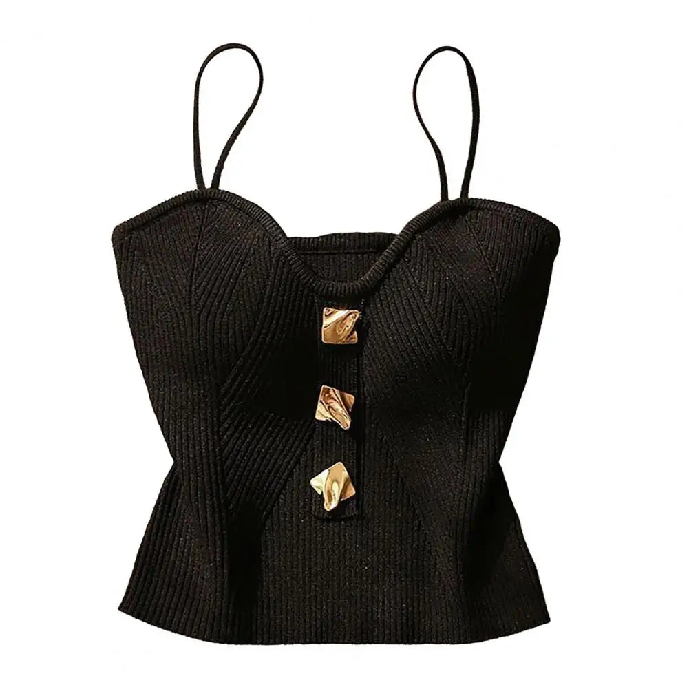 Women Vest V-neck (Crop-Top)